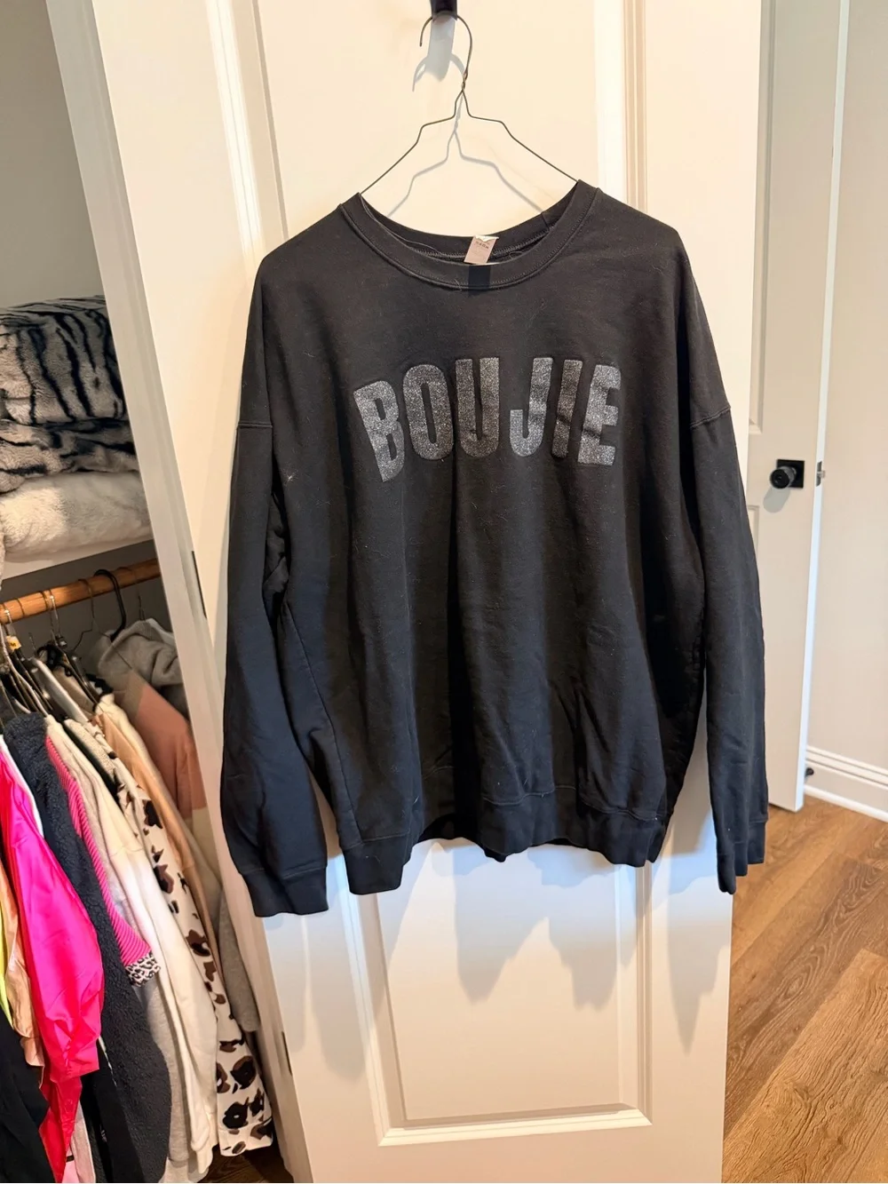 Black V-Neck Sweater - Relaxed Crew Style